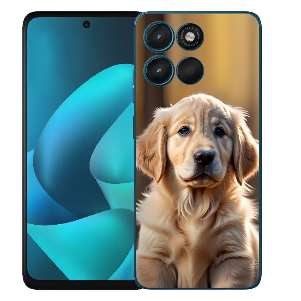 mmCase gél tok a Motorola Moto G57 Power-hez – aranyos arany retriever