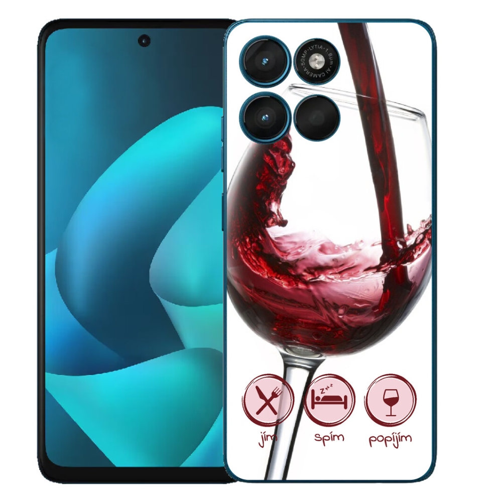 mmCase géltok a Motorola Moto G57 Powerhez – vörösboros pohár