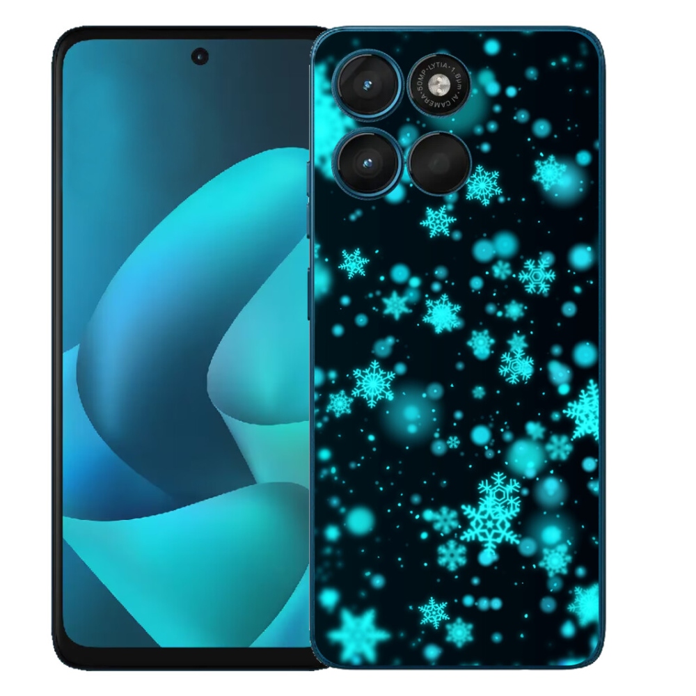 mmCase gél tok a Motorola Moto G57 Power-hez – hópelyhek 1
