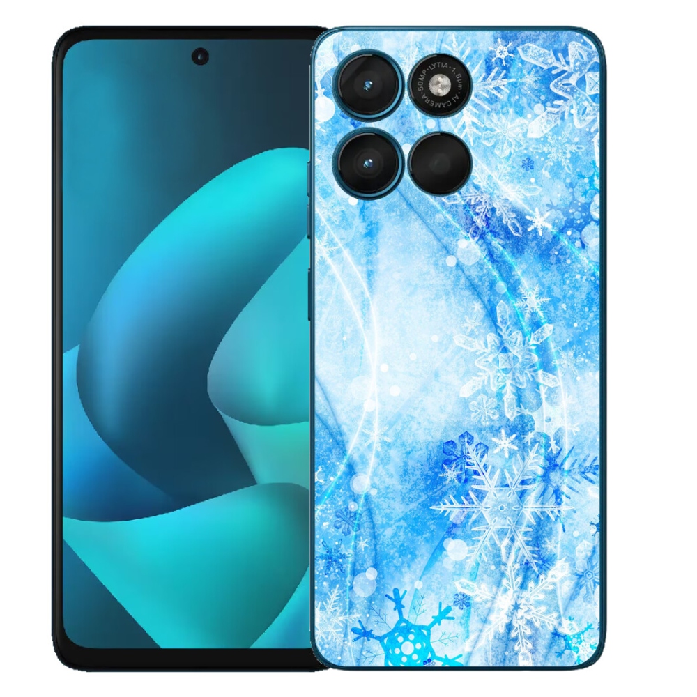 mmCase gél tok a Motorola Moto G57 Power-hez – hópelyhek