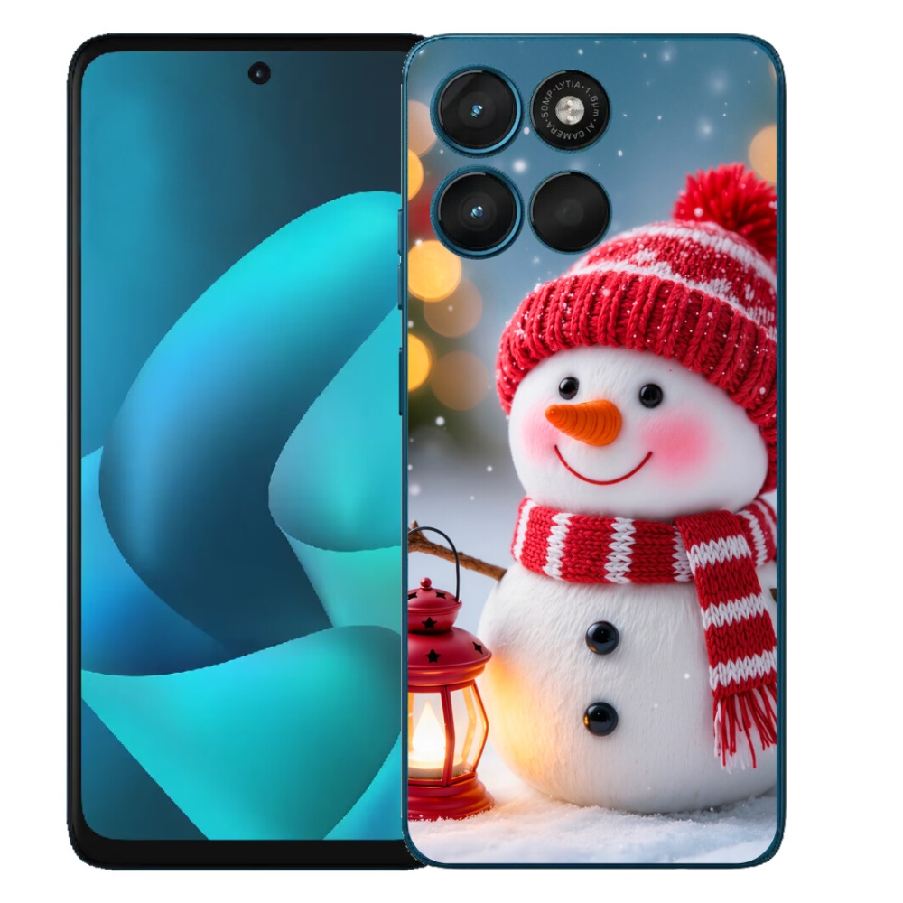 mmCase géltok a Motorola Moto G57 Power-hez – hóember 2