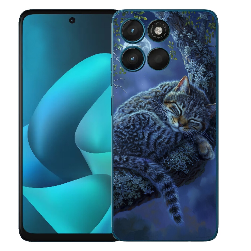 mmCase gél tok a Motorola Moto G57 Power-hez – alvó macska