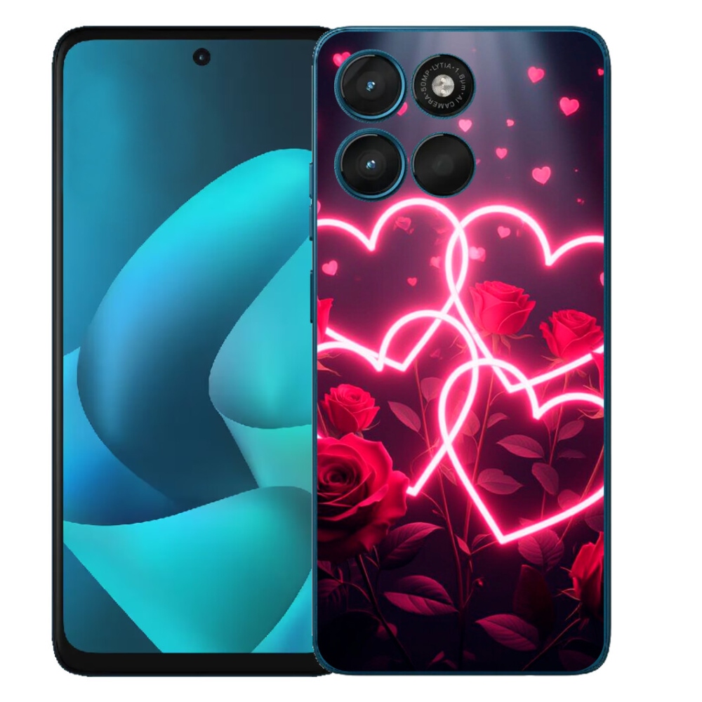mmCase gélhuzat a Motorola Moto G57 Power-hez – a szerelem szíve