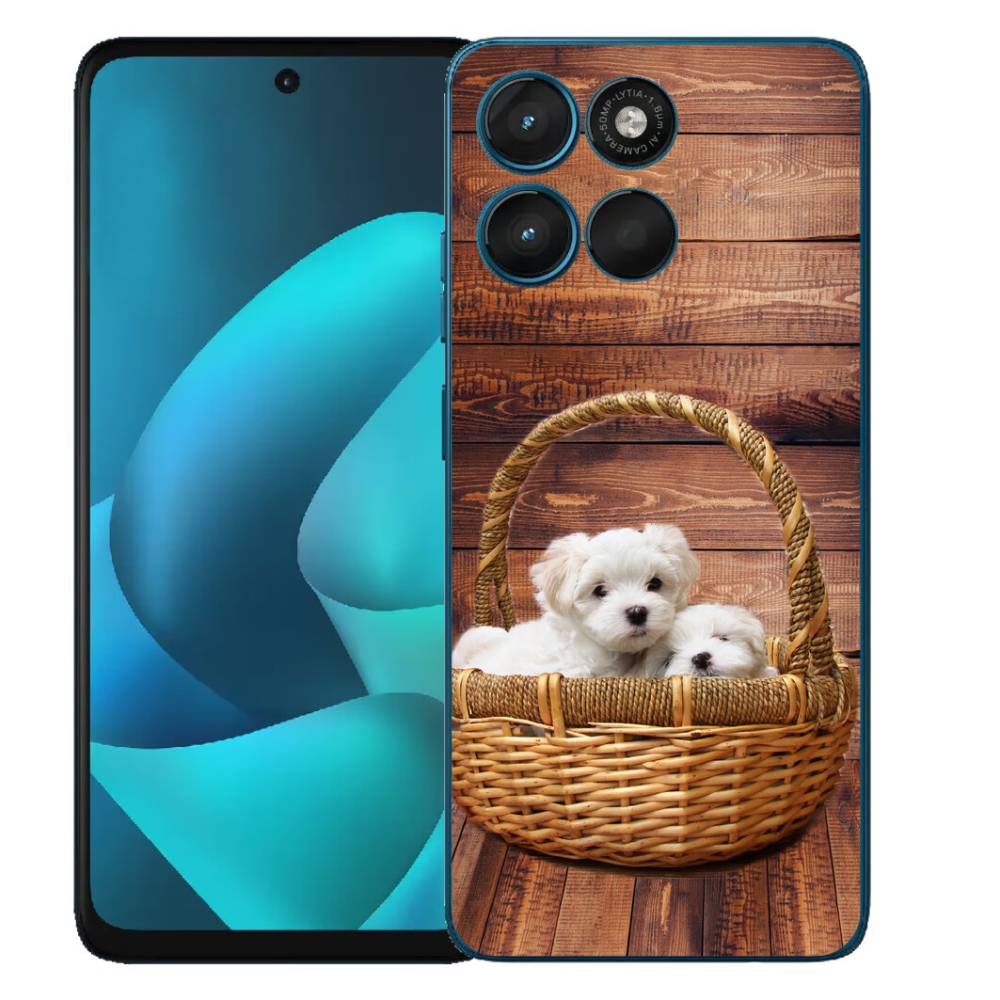 mmCase gél tok a Motorola Moto G57 Power-hez – kiskutyák