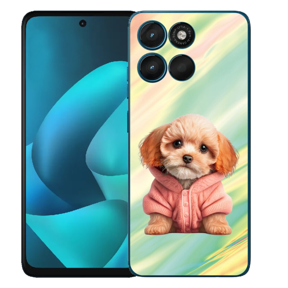 mmCase gél tok a Motorola Moto G57 Power-hez – pulóveres kiskutya