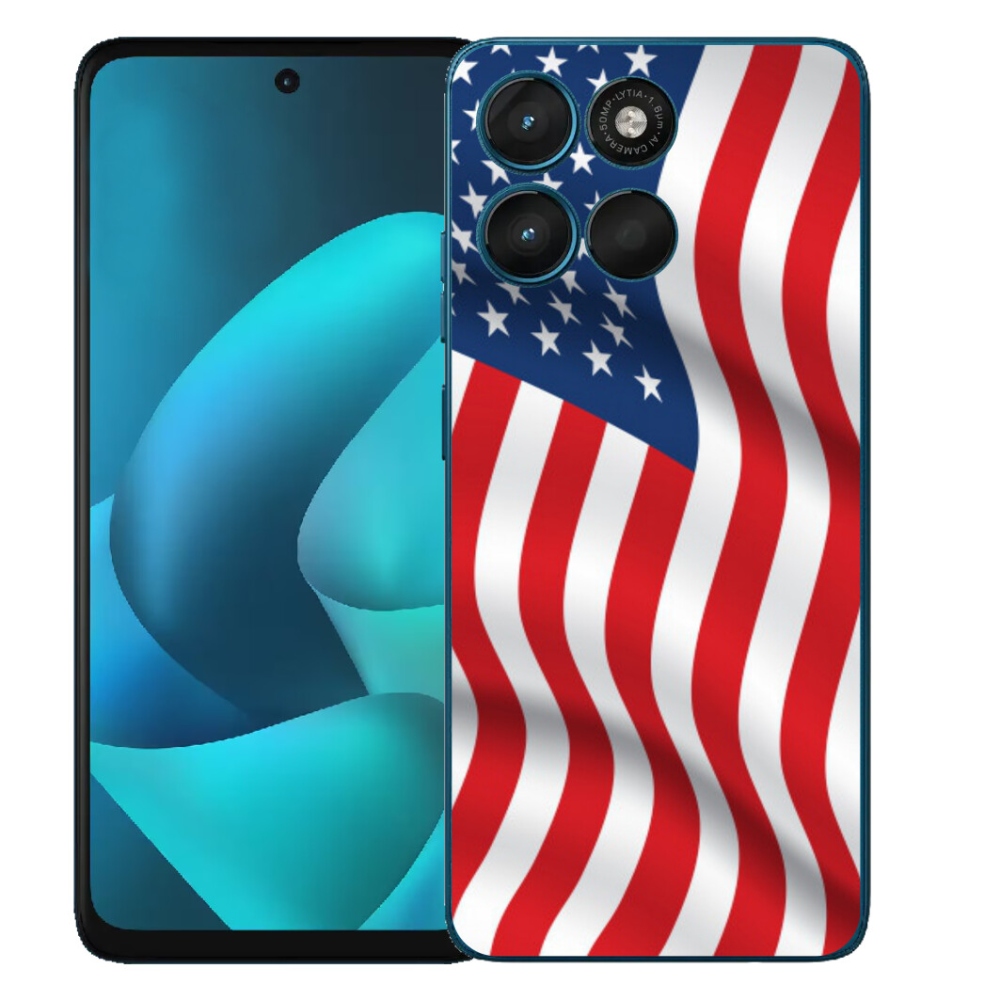 mmCase gél tok a Motorola Moto G57 Power-hez – amerikai zászló
