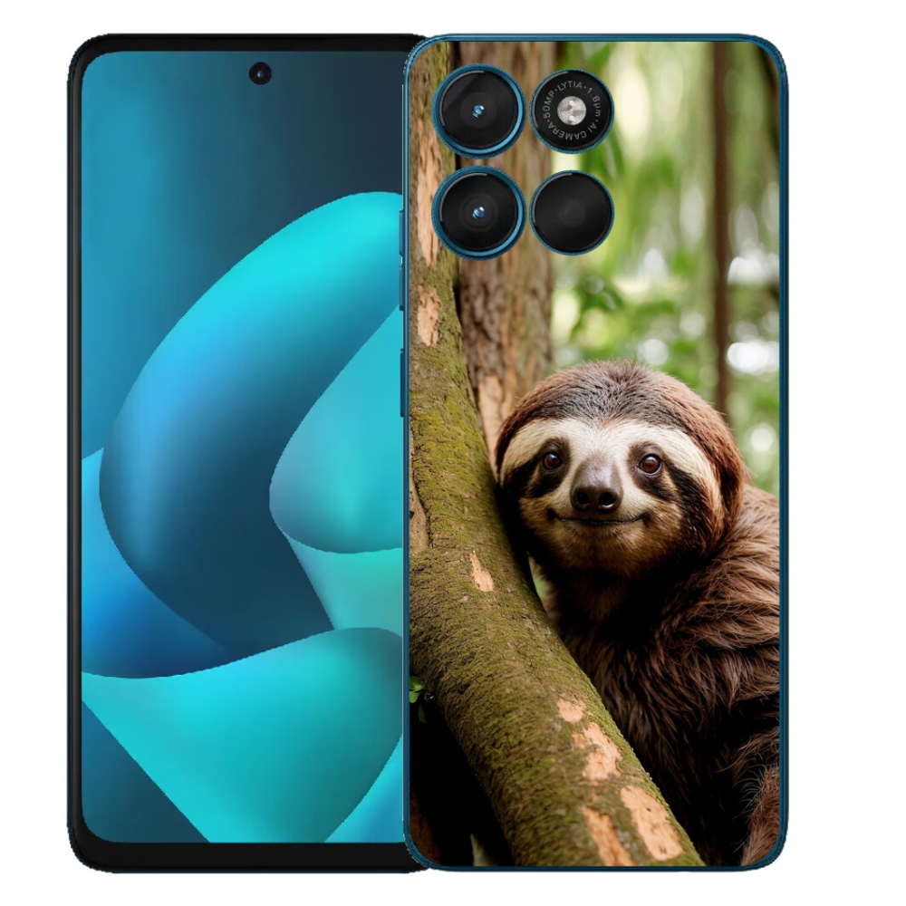 mmCase gél tok a Motorola Moto G57 Power-hez – mosolygós lajhár