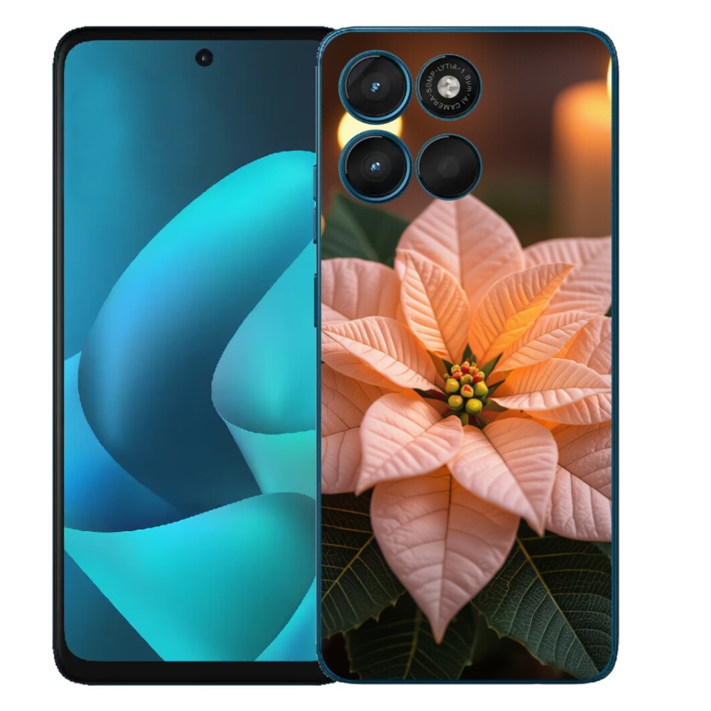 mmCase gél tok a Motorola Moto G57 Power-hez – karácsonyi csillag