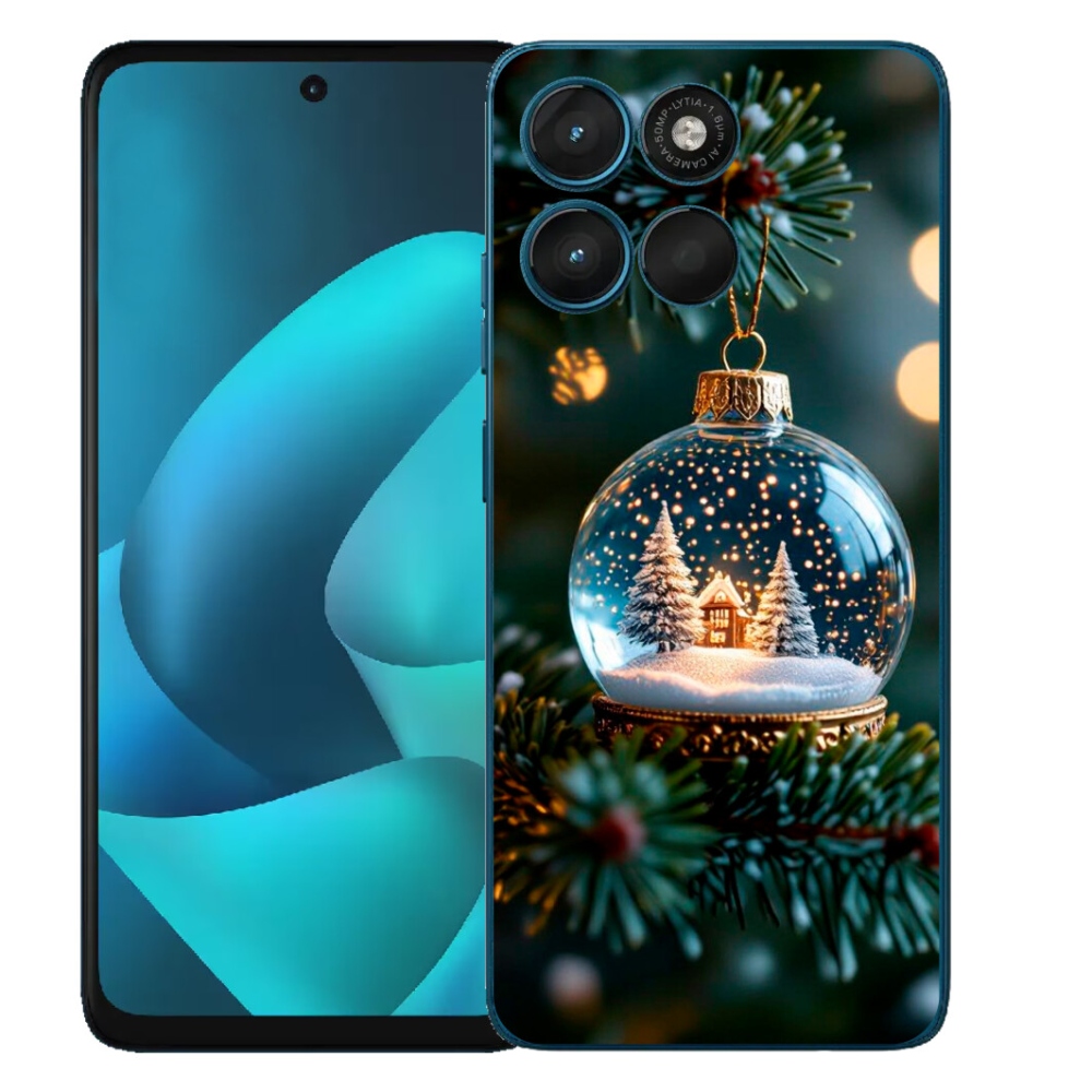 mmCase gél tok a Motorola Moto G57 Power-hez – karácsonyi gömb 2