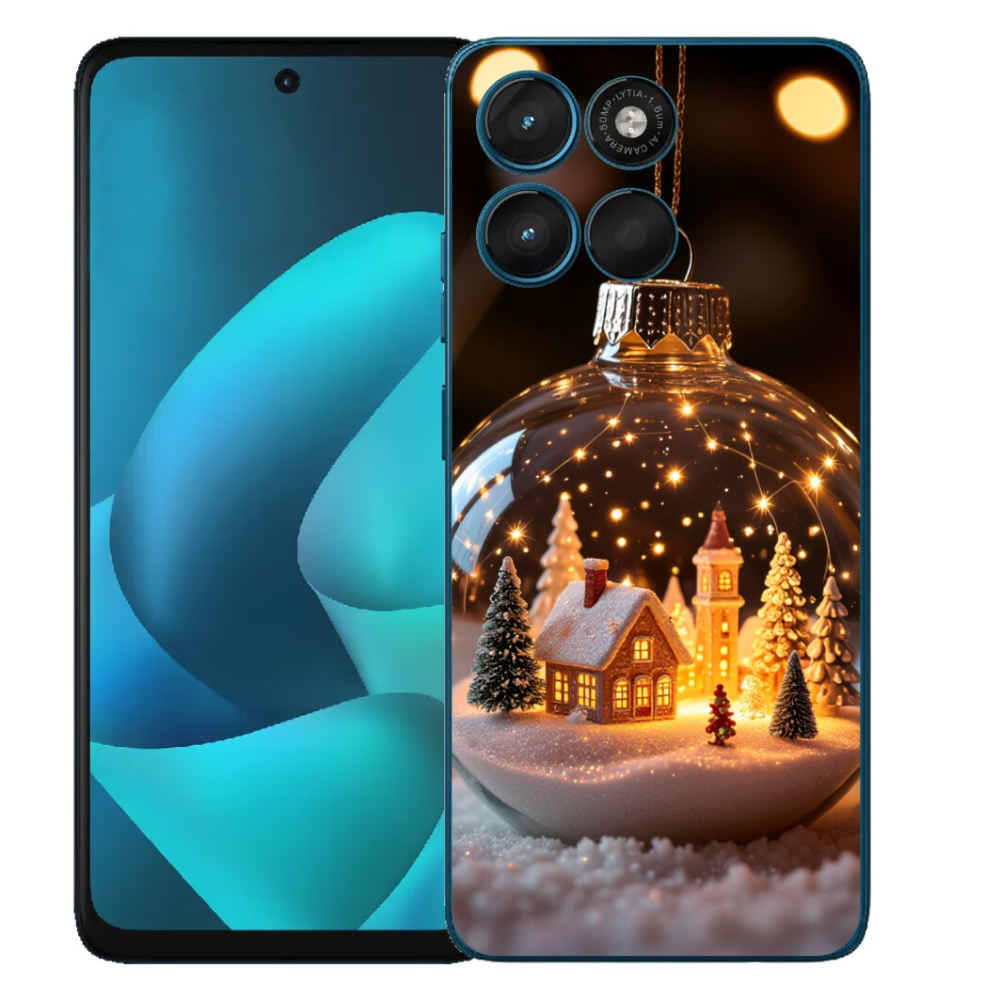 mmCase gél tok a Motorola Moto G57 Power-hez – karácsonyi gömb 3
