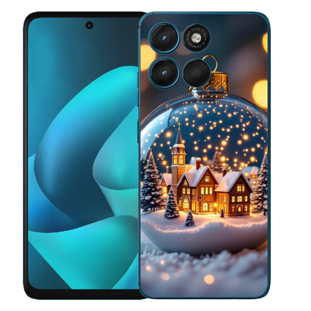 mmCase gél tok a Motorola Moto G57 Power-hez – karácsonyi gömb 4