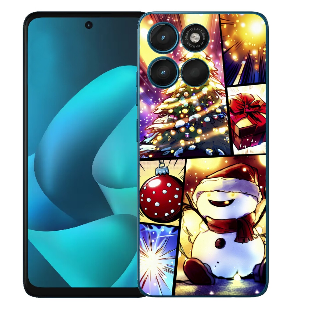 mmCase gél tok a Motorola Moto G57 Power-hez – karácsonyi motívumok 1