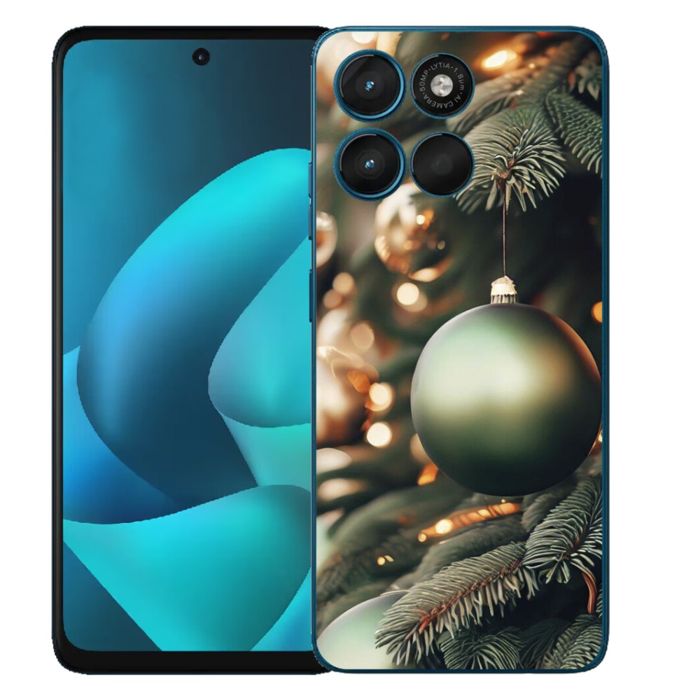mmCase gél tok a Motorola Moto G57 Power-hez – karácsonyi díszek 1