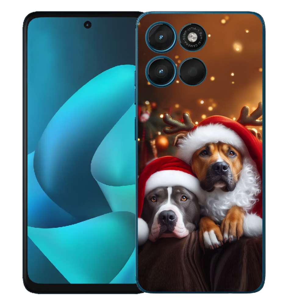mmCase géltok a Motorola Moto G57 Power-hez – karácsonyi kutyák