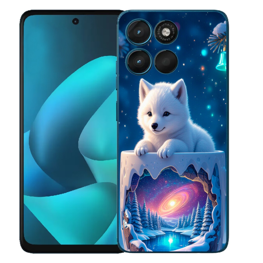mmCase gél tok a Motorola Moto G57 Power-hez – karácsonyi kiskutya