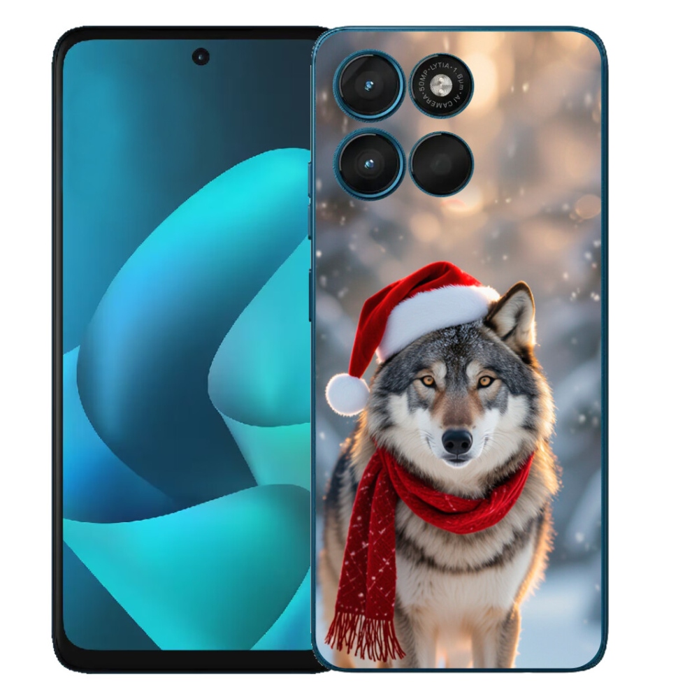 mmCase gél tok a Motorola Moto G57 Power-hez – karácsonyi farkas