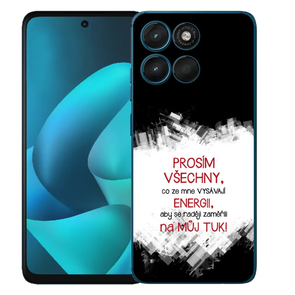 mmCase géltok a Motorola Moto G57 Power-hez – vicces felirat, 1 db, piros