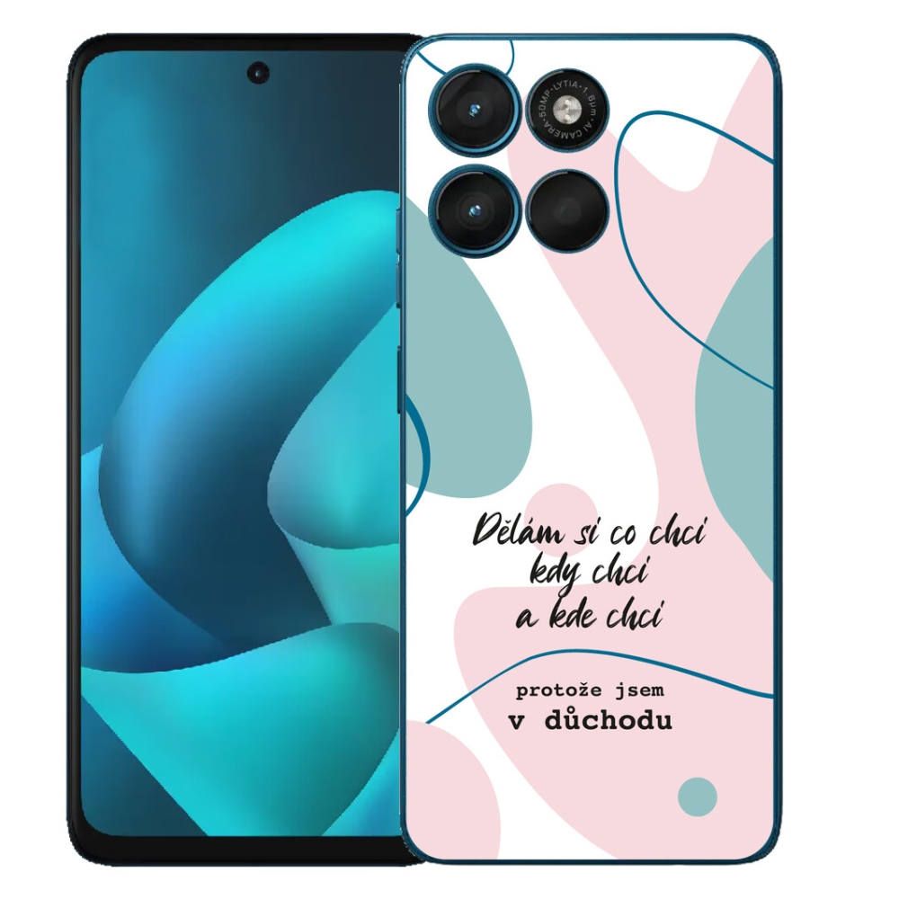 mmCase gél tok a Motorola Moto G57 Power-hez – vicces felirat, 10 fehér háttér
