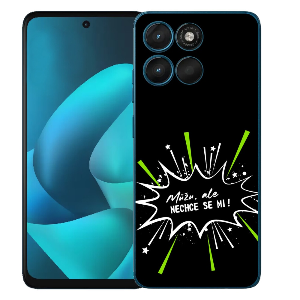 mmCase gél tok a Motorola Moto G57 Power-hez – vicces felirat, 11, fekete háttér