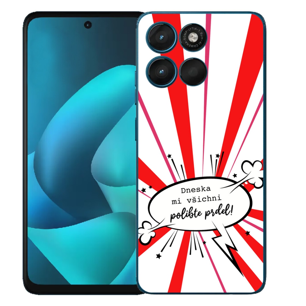 mmCase géltok a Motorola Moto G57 Power-hez – vicces felirat, 15, fehér háttér