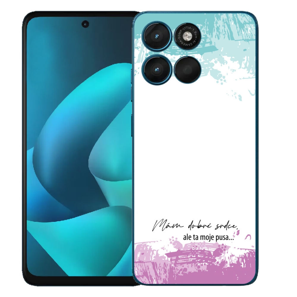mmCase géltok a Motorola Moto G57 Power-hez – vicces felirat, 3 fehér háttér