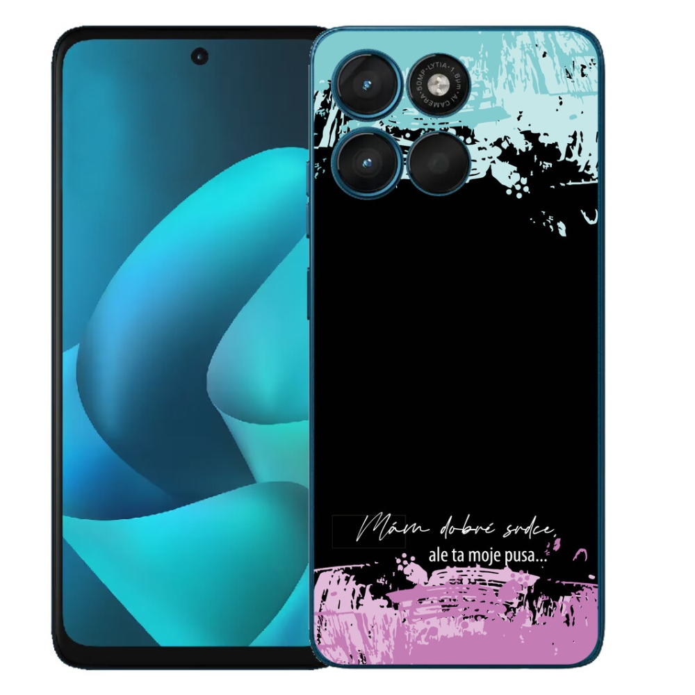 mmCase gél tok a Motorola Moto G57 Power-hez – vicces felirat, 3 fekete háttér