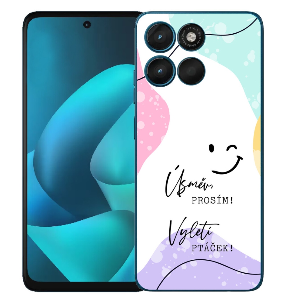 mmCase gél tok a Motorola Moto G57 Power-hez – vicces felirat, 4 fehér háttér
