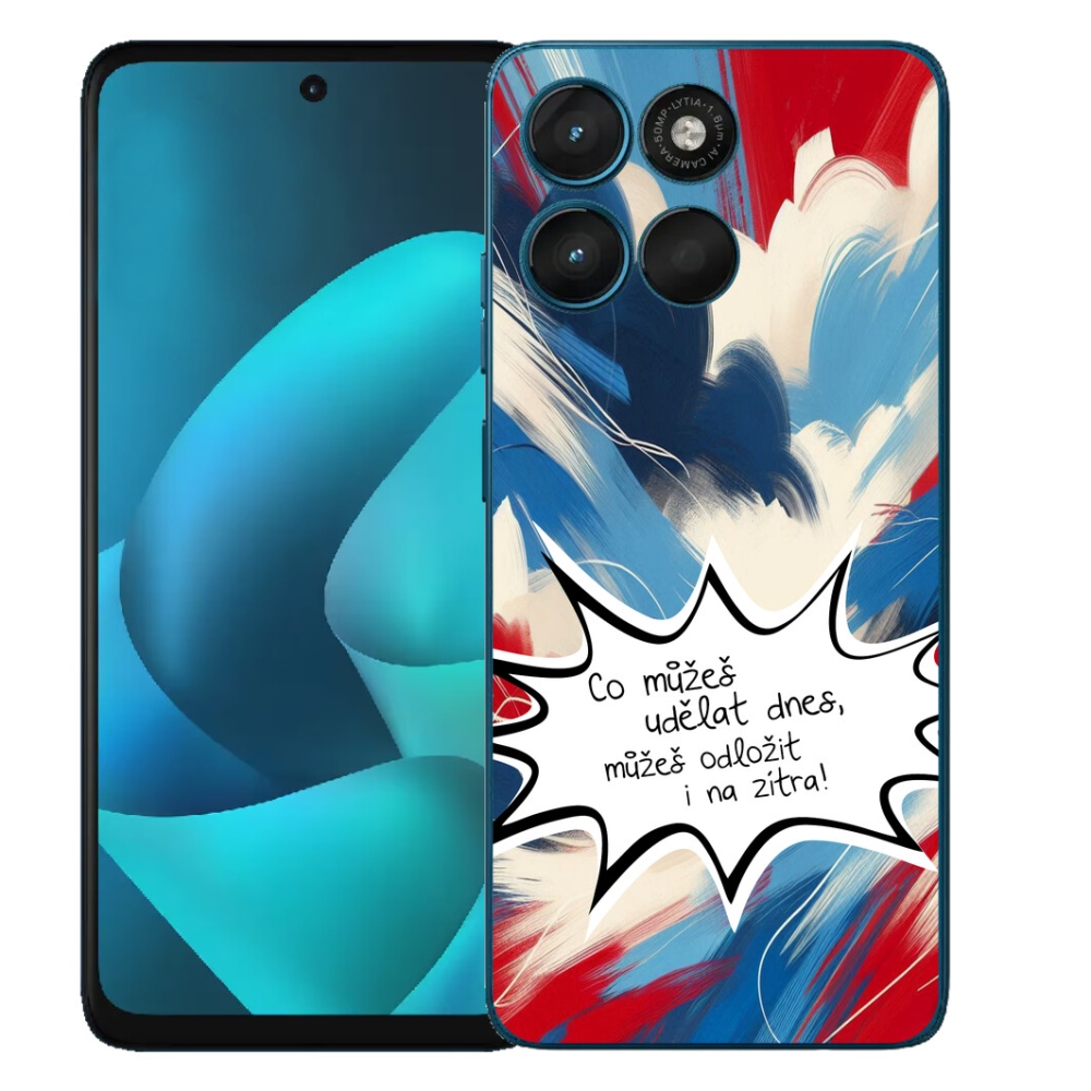 mmCase gél tok a Motorola Moto G57 Power-hez – vicces felirat, 9, fehér háttér