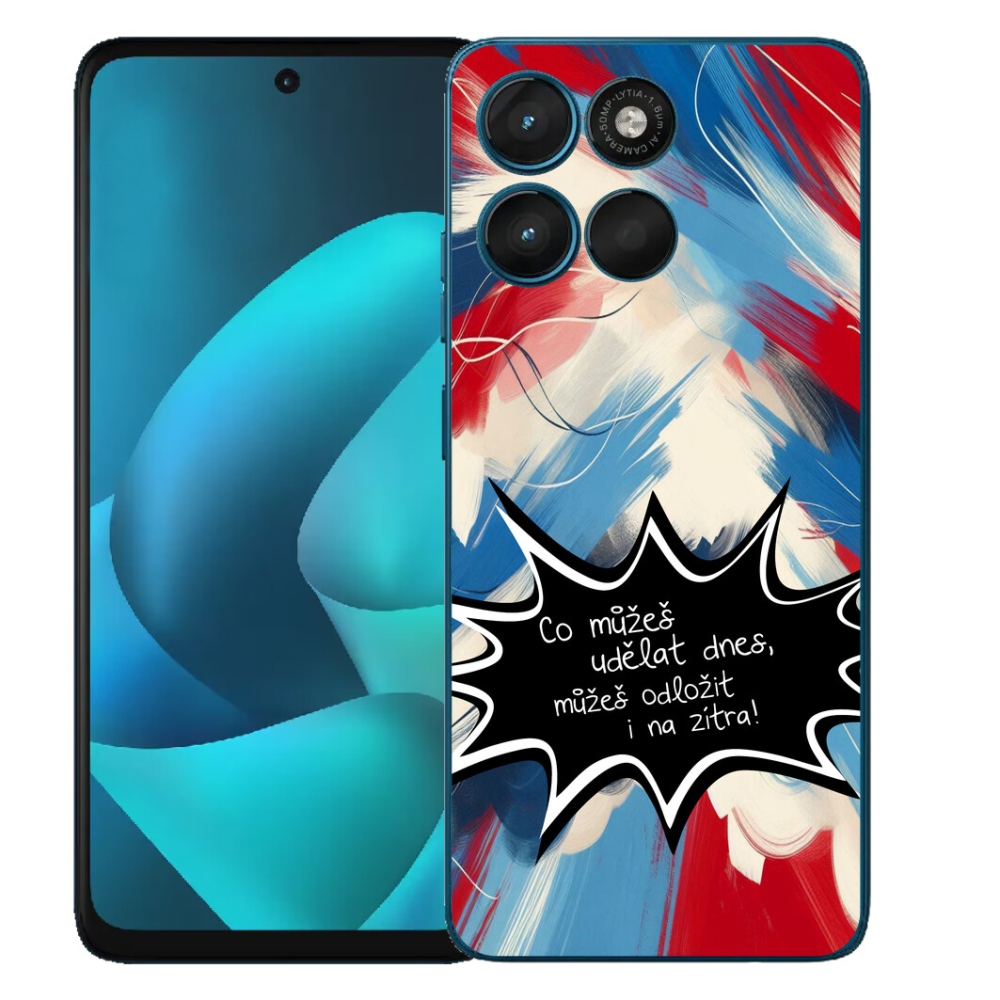 mmCase gél tok a Motorola Moto G57 Power-hez – vicces felirat, 9, fekete háttér
