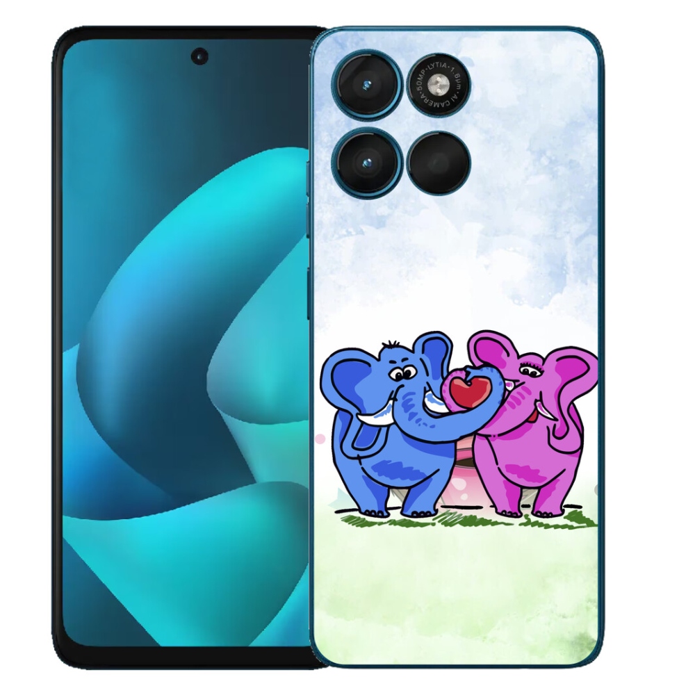 mmCase géltok a Motorola Moto G57 Power-hez – szerelmes elefántok