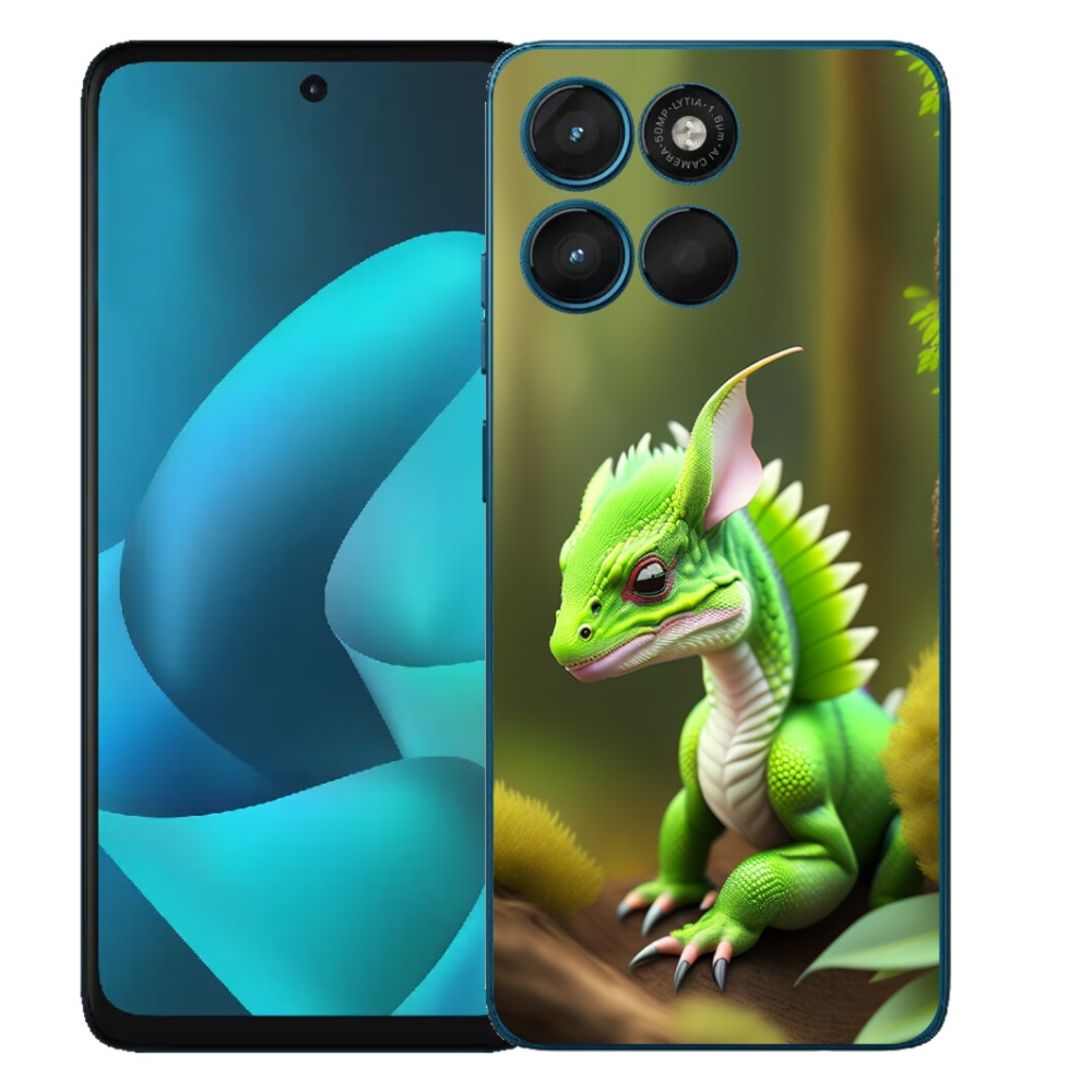 mmCase gél tok a Motorola Moto G57 Power-hez – zöld sárkány