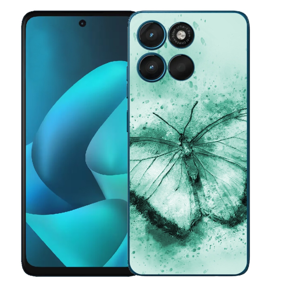mmCase géltok a Motorola Moto G57 Power-hez – zöld pillangó