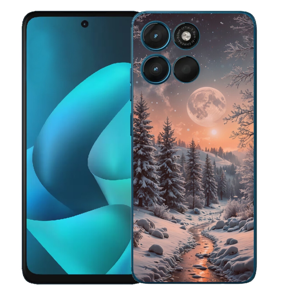 mmCase gél tok a Motorola Moto G57 Power-hez – téli táj 2