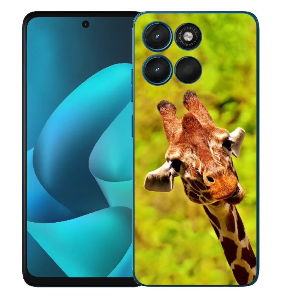 mmCase gél tok a Motorola Moto G57 Power-hez – zsiráf