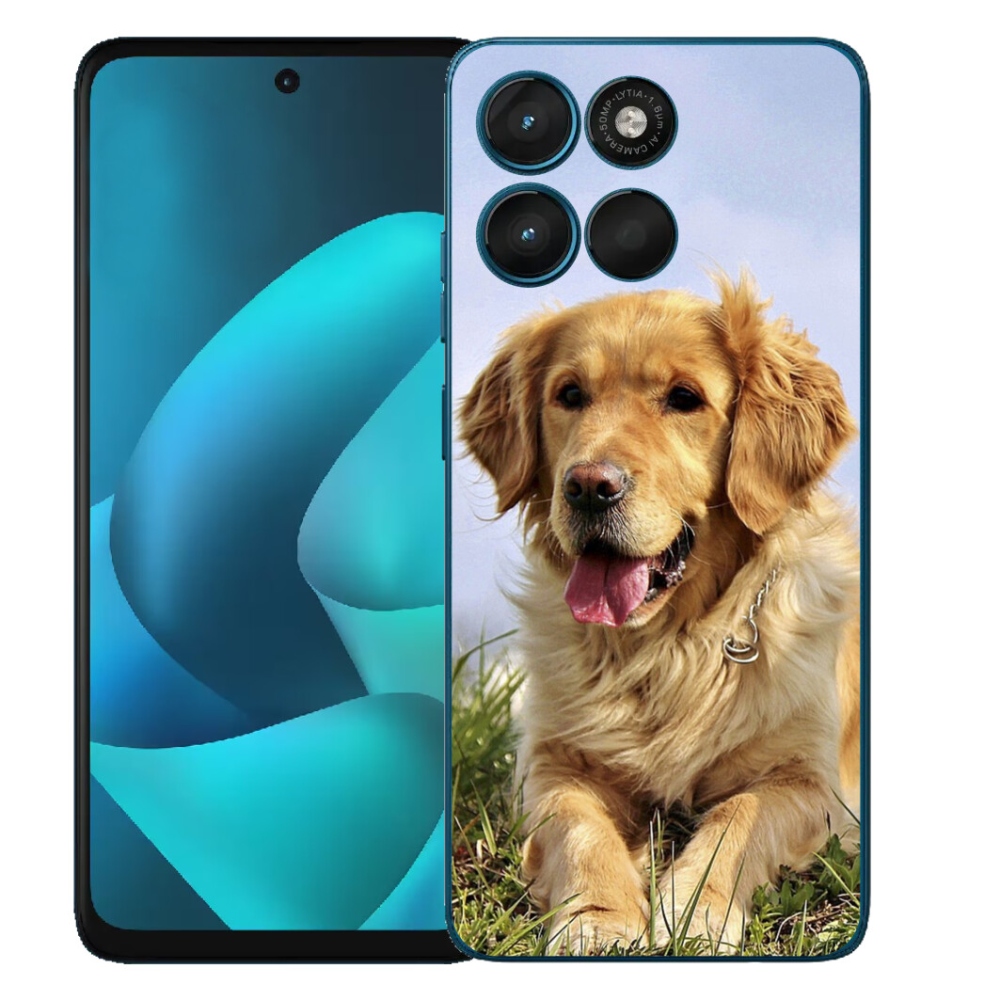 mmCase gél tok a Motorola Moto G57 Power-hez – arany retriever