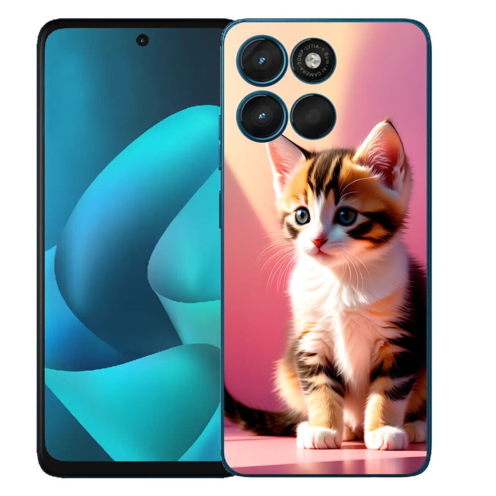 mmCase gél tok a Motorola Moto G57 Power-hez – kíváncsi cica 2