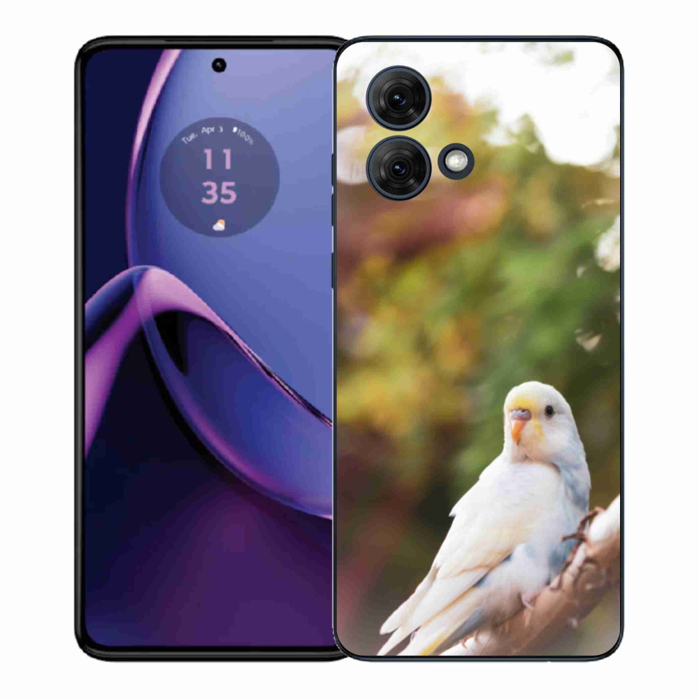 Gél védőburkolat mmCase Motorola Moto G84 5G - andulka fehér