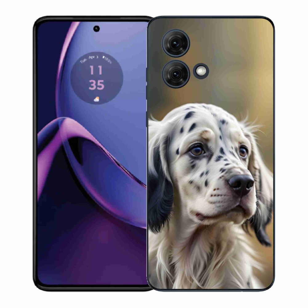 Zselés borítás mmCase a Motorola Moto G84 5G készülékhez - English Setter