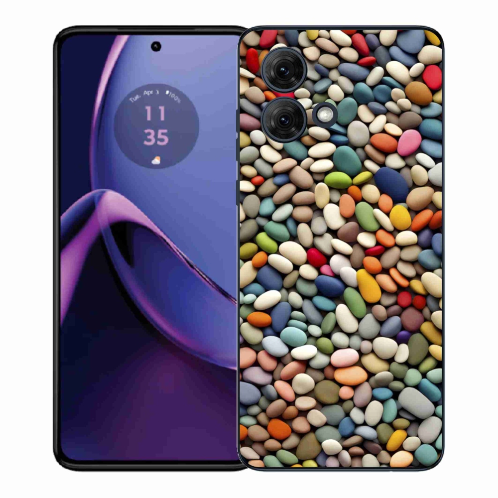 Zselés borítás mmCase Motorola Moto G84 5G - színes strasszkövek 2