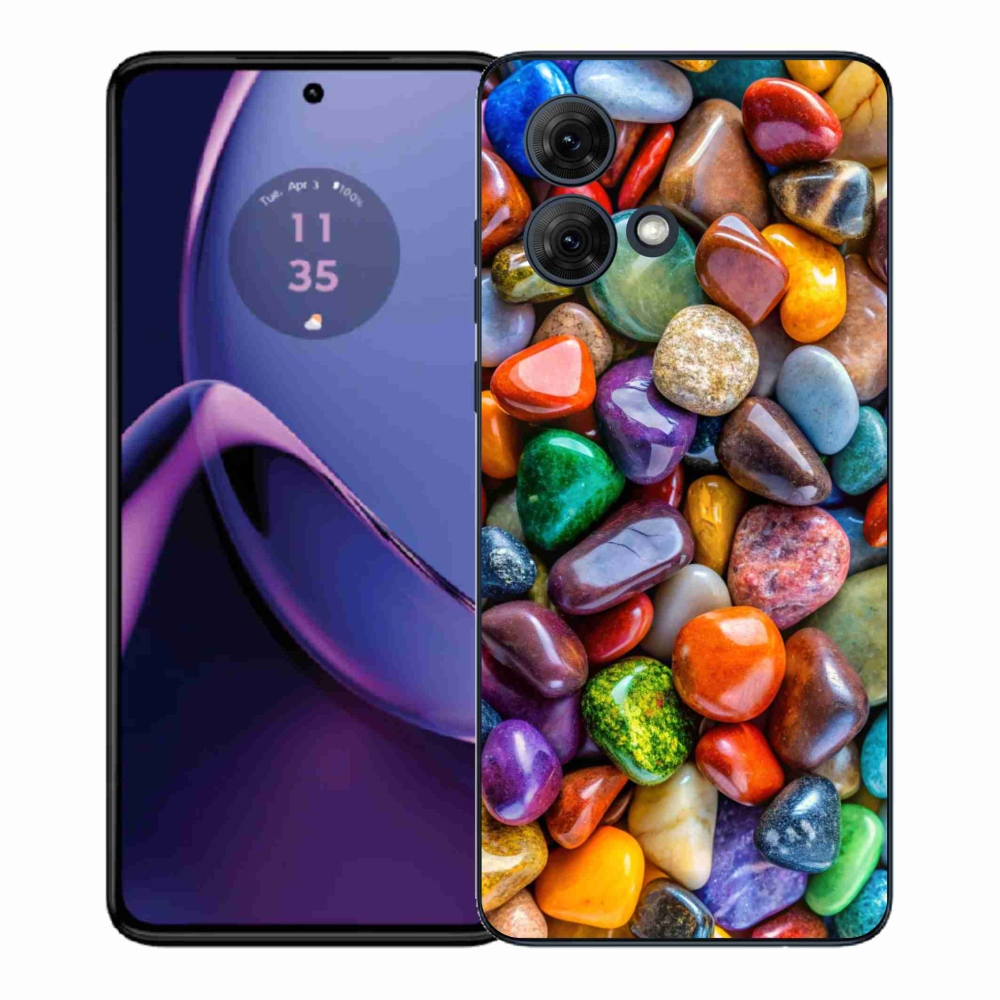 Zselés borítás mmCase Motorola Moto G84 5G - színes strasszkövekhez