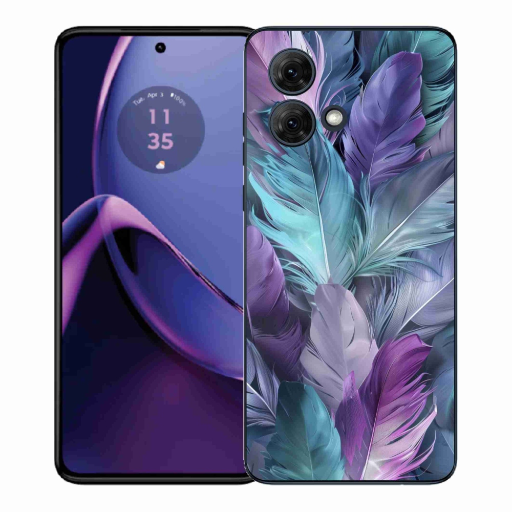Zselés borítás mmCase a Motorola Moto G84 5G-hez - színes toll 2