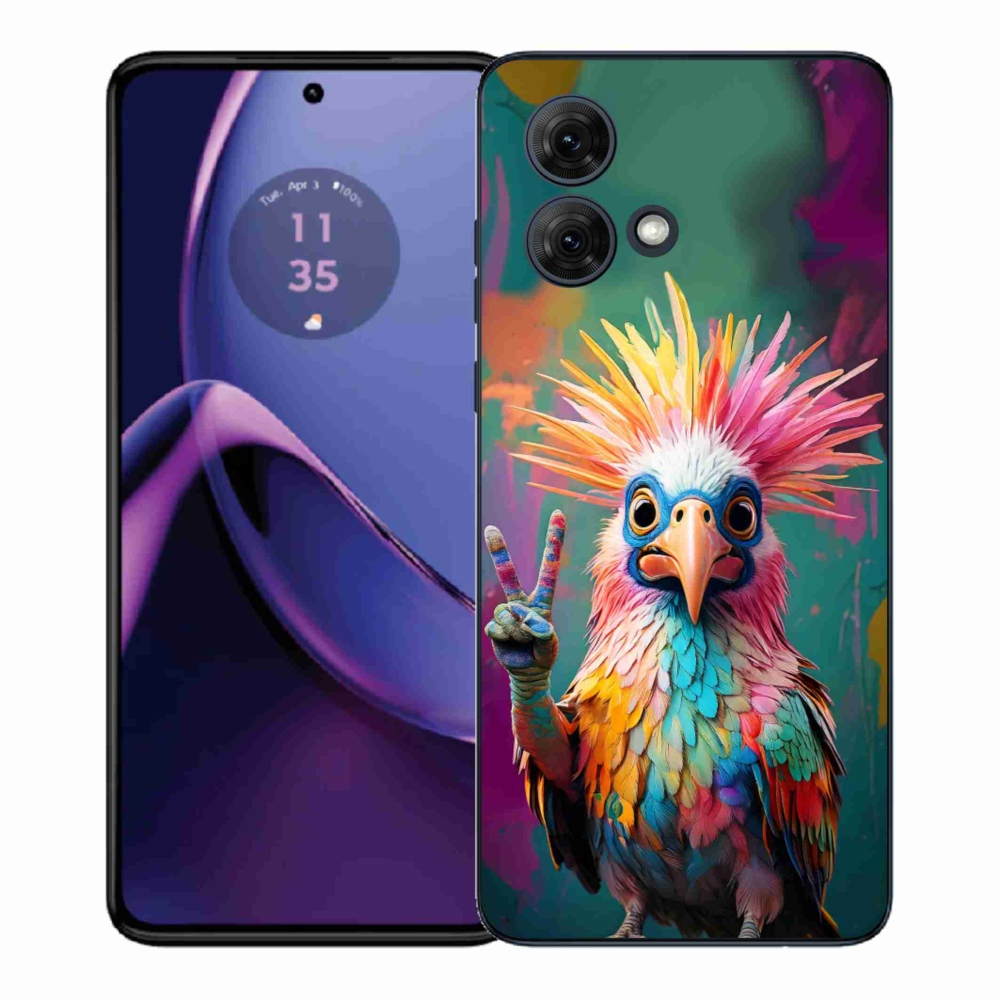 Gél védőburkolat mmCase Motorola Moto G84 5G - színes lázadás