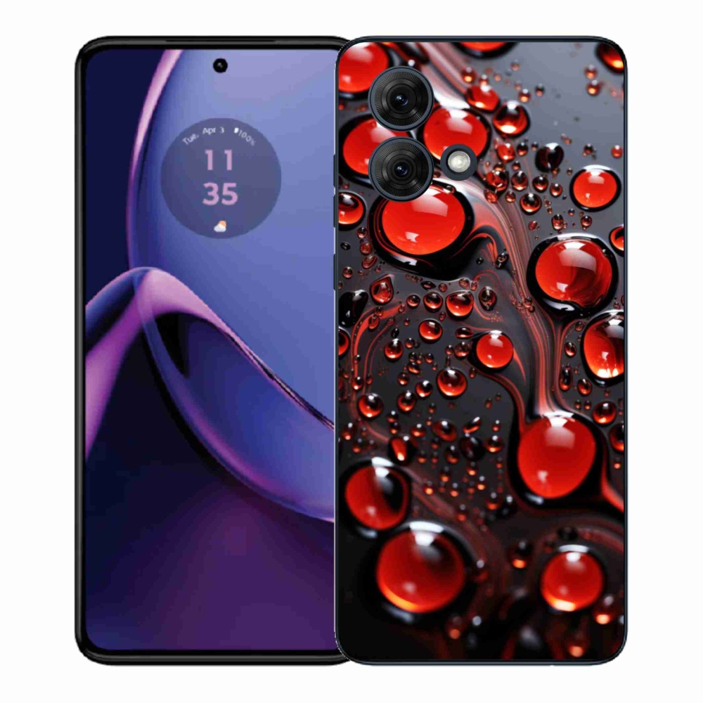 Zselés borítás mmCase Motorola Moto G84 5G - piros csepp 2