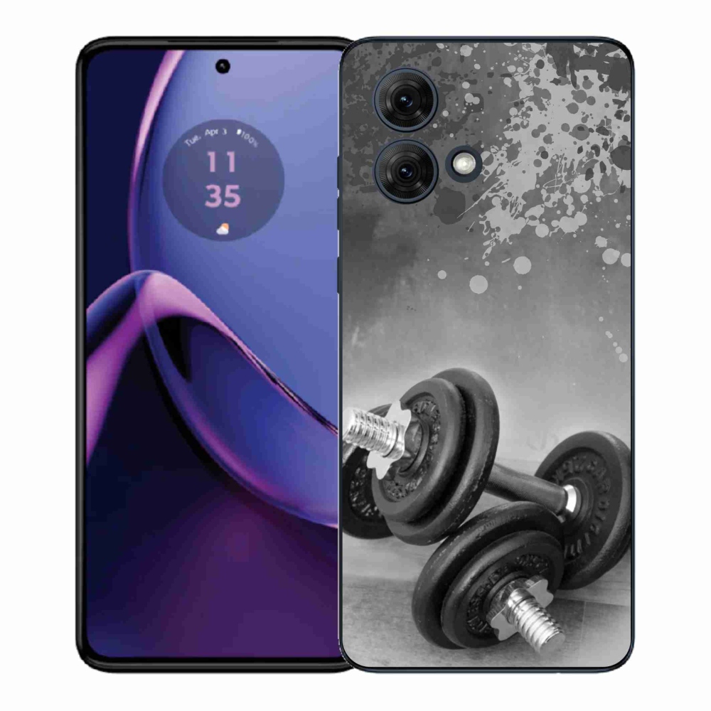 Zselés borítás mmCase a Motorola Moto G84 5G-hez - súlyzók 1