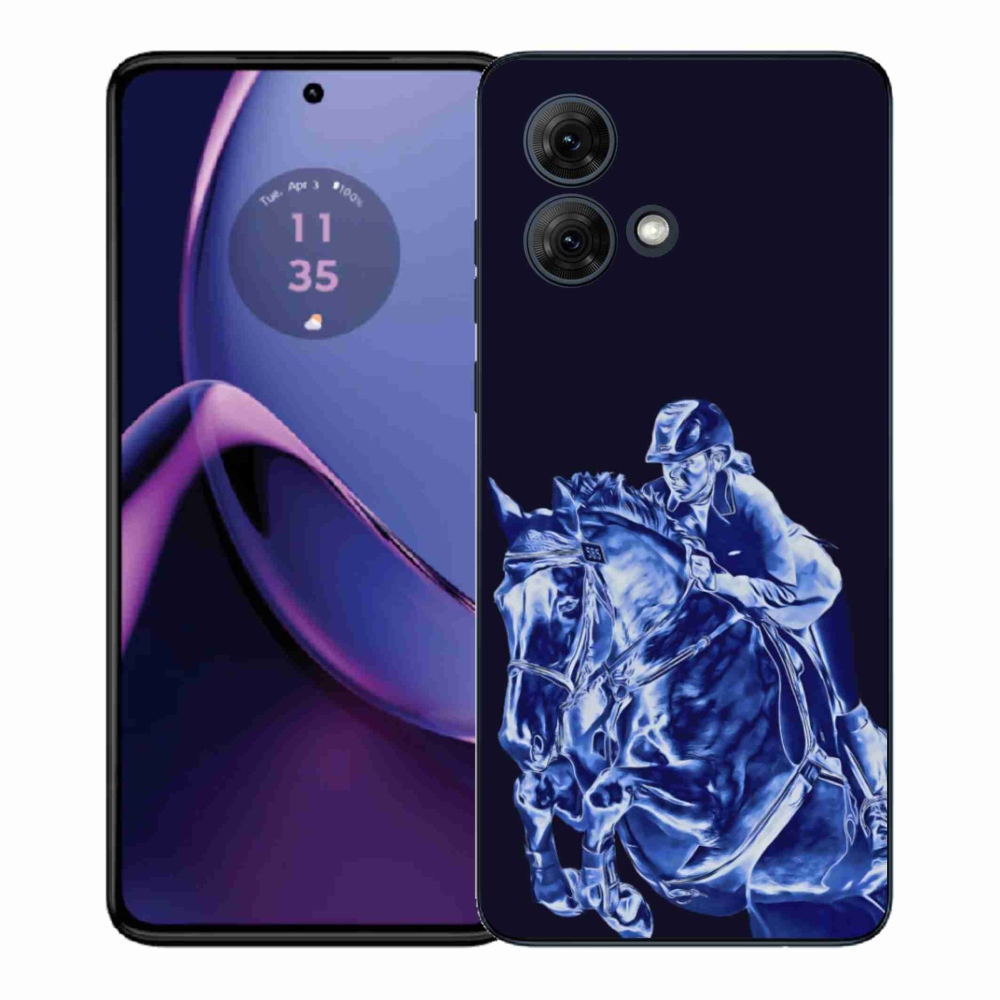 Zselés borítás mmCase Motorola Moto G84 5G - versenylóhoz