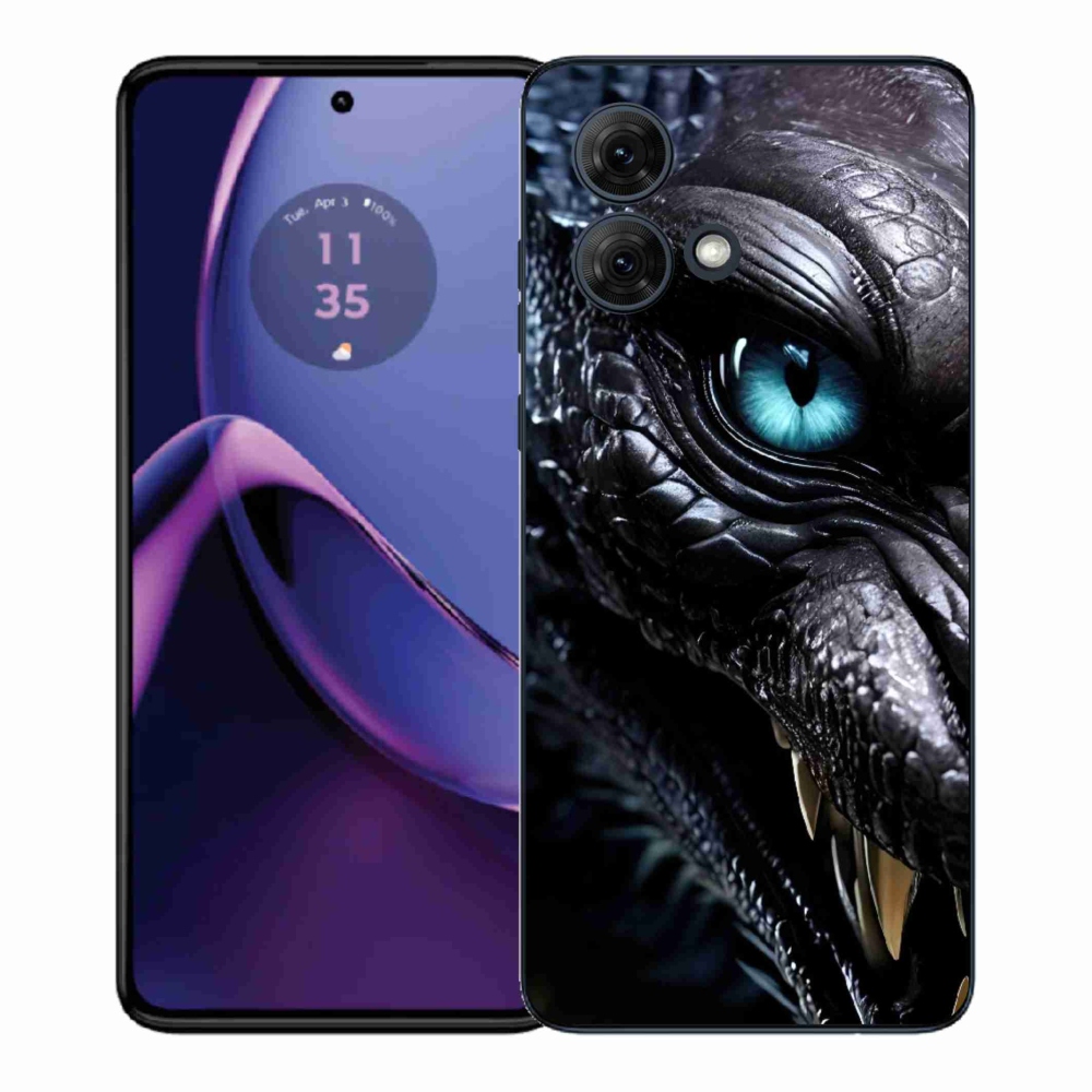 Zselés borítás mmCase a Motorola Moto G84 5G készülékhez - sárkány nézet