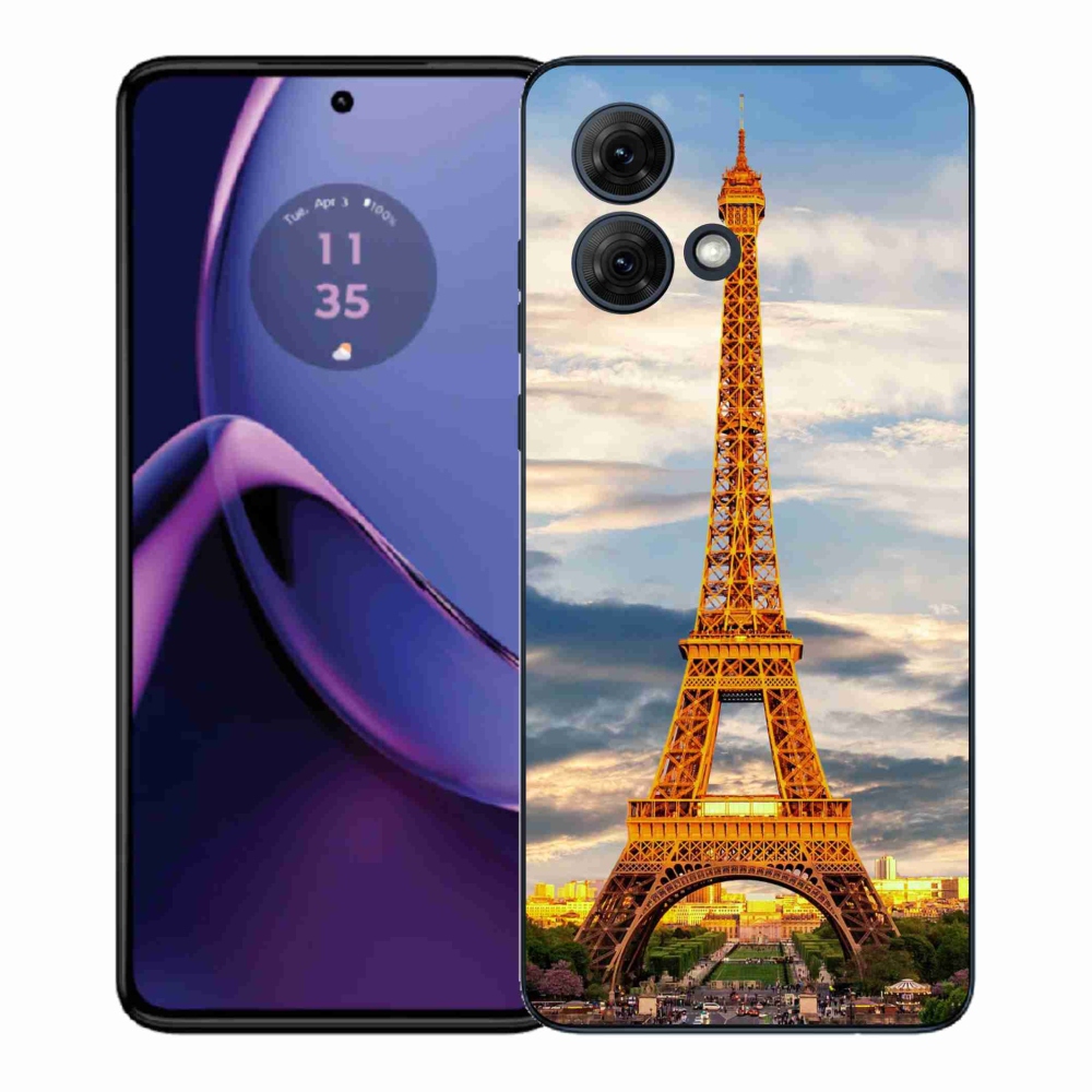 Gél borítás mmCase a Motorola Moto G84 5G - eiffel torony 3