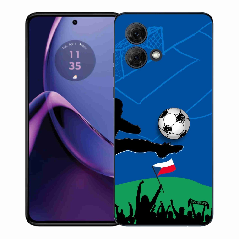 Zselés borítás mmCase a Motorola Moto G84 5G-hez - futballszurkolóknak