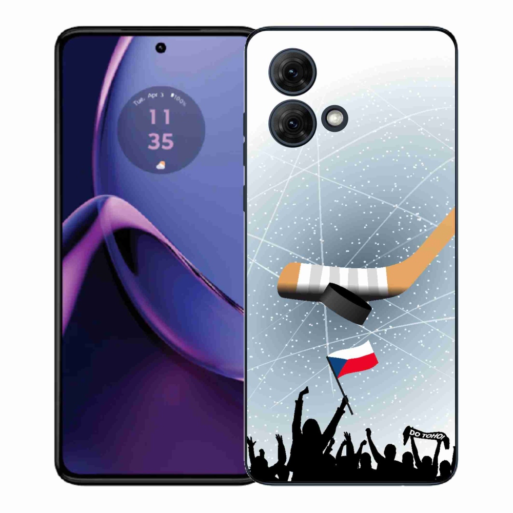 Zselés borítás mmCase Motorola Moto G84 5G - hoki rajongóknak