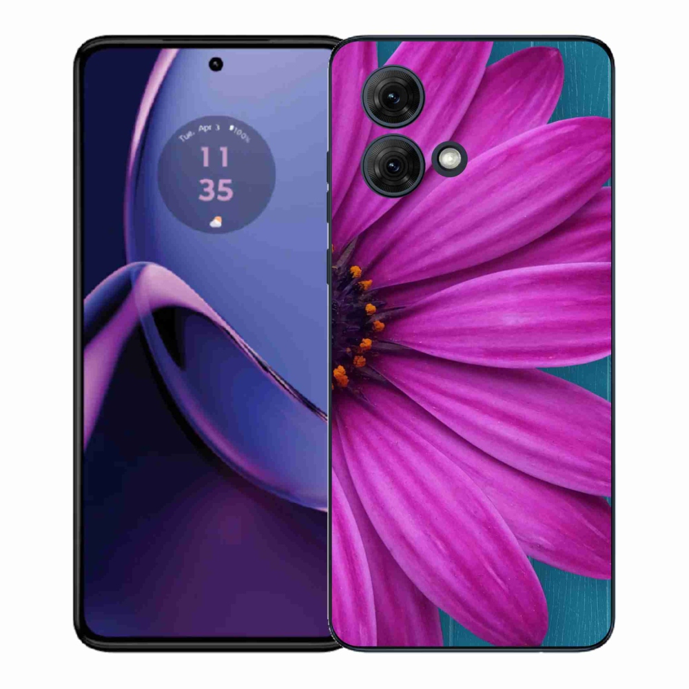 Zselés borítás mmCase Motorola Moto G84 5G - lila margaréta